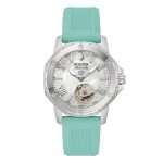 orologio Bulova Marine Star 96L325, automatico da donna, subacqueo 100m, cassa in acciaio e cinturino silicone