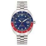 orologio Bulova Oceanographer GMT 96B405, modello da uomo in acciaio, automatico, subacqueo 200m