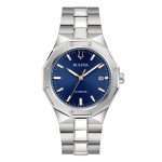 orologio Bulova Octagon automatico 96B463, in acciaio e quadrante blu, automatico, subacqueo 100m