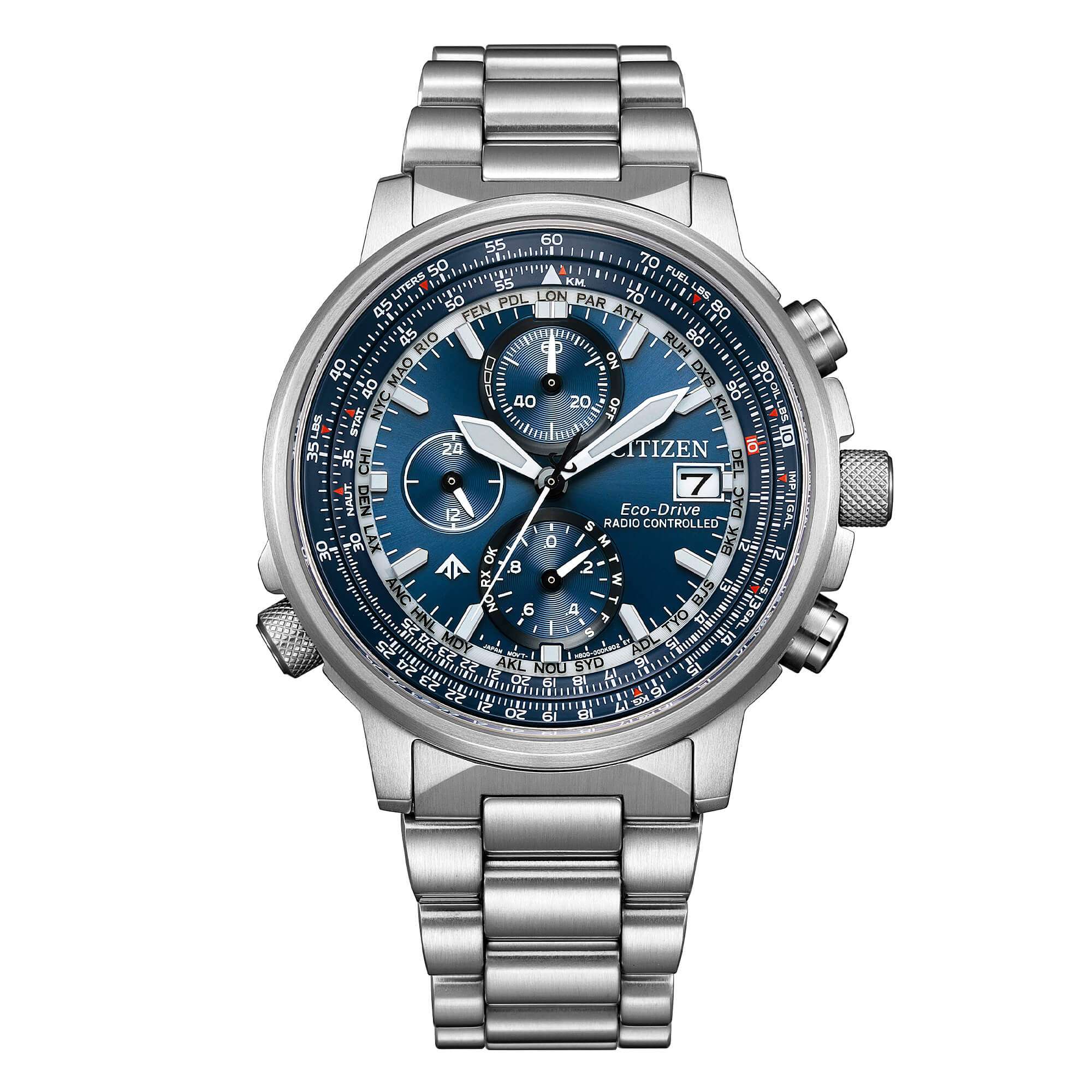 orologio Citizen radiocontrollato crono pilot 41 mm AT8300-58L