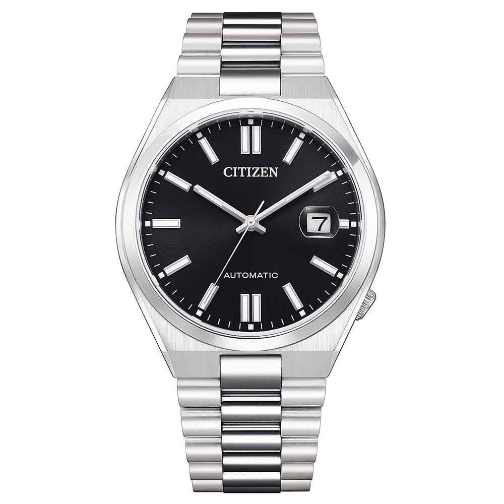 orologio Citizen Tsuyosa nero NJ0150-81E, in acciaio, movimento meccanico, vetro zaffiro