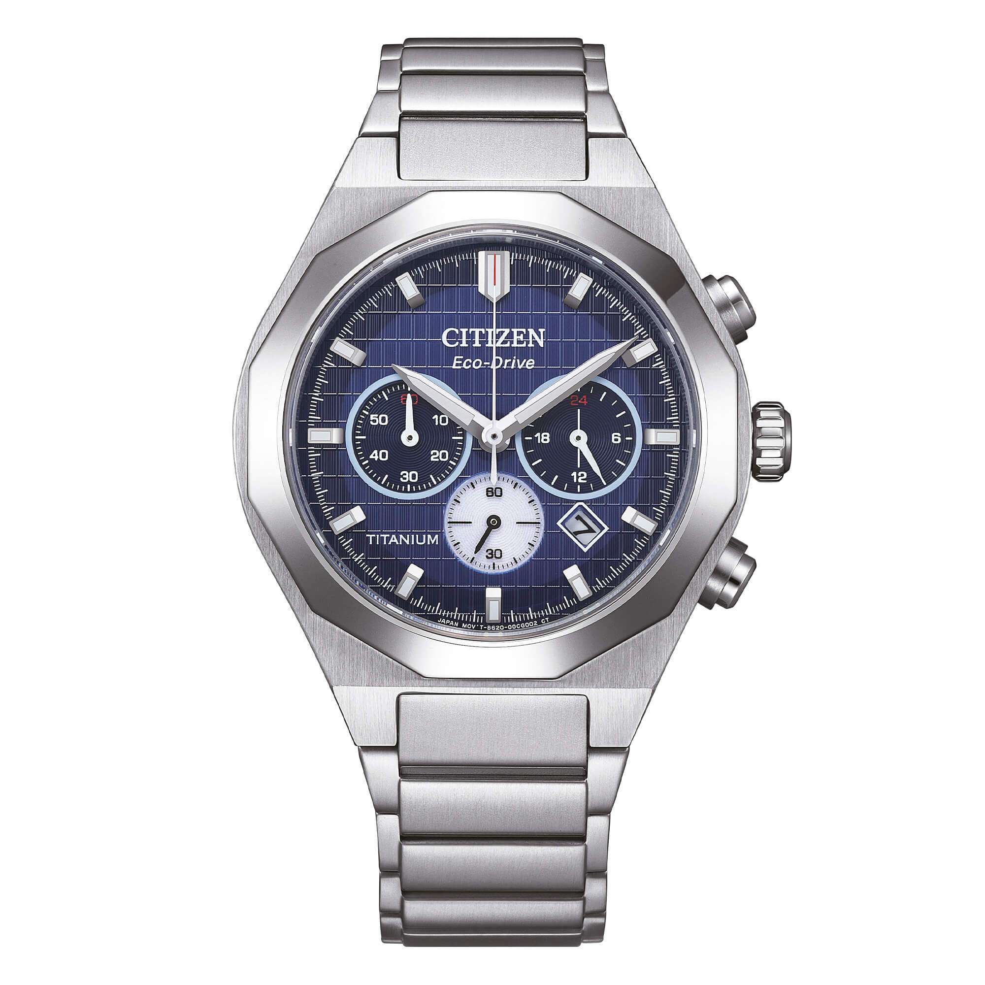 orologio Citizen Zenshin Senkei CA4691-59L, in super titanio, movimento cronografo eco drive, subacqueo 100m