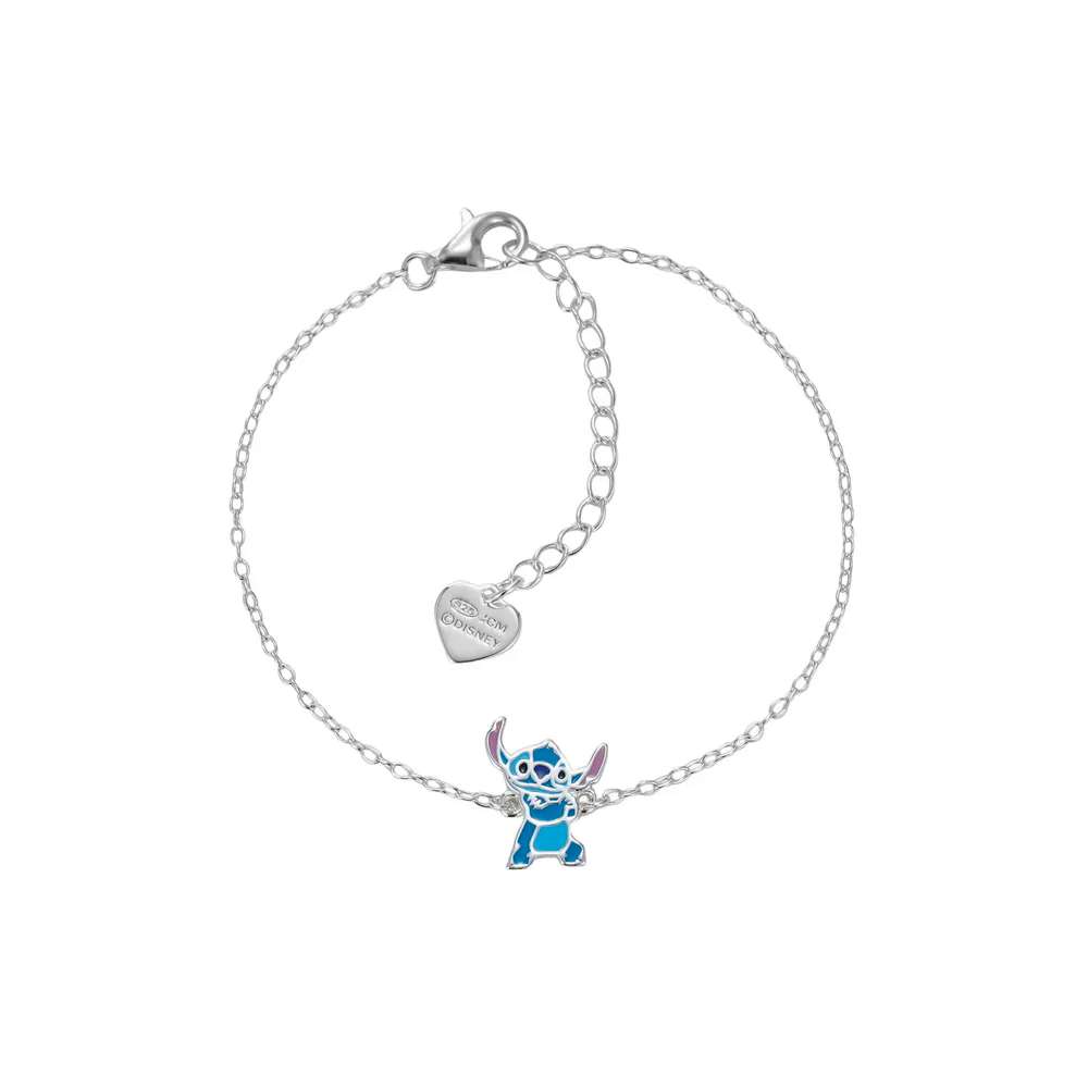 bracciale Stitch di Disney BS00094SL-65.CS, in argento e smalti colorati
