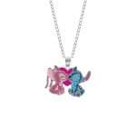 collana Stitch & Angel di Disney CS00040SL-P.CS, in argento e smalti colorati