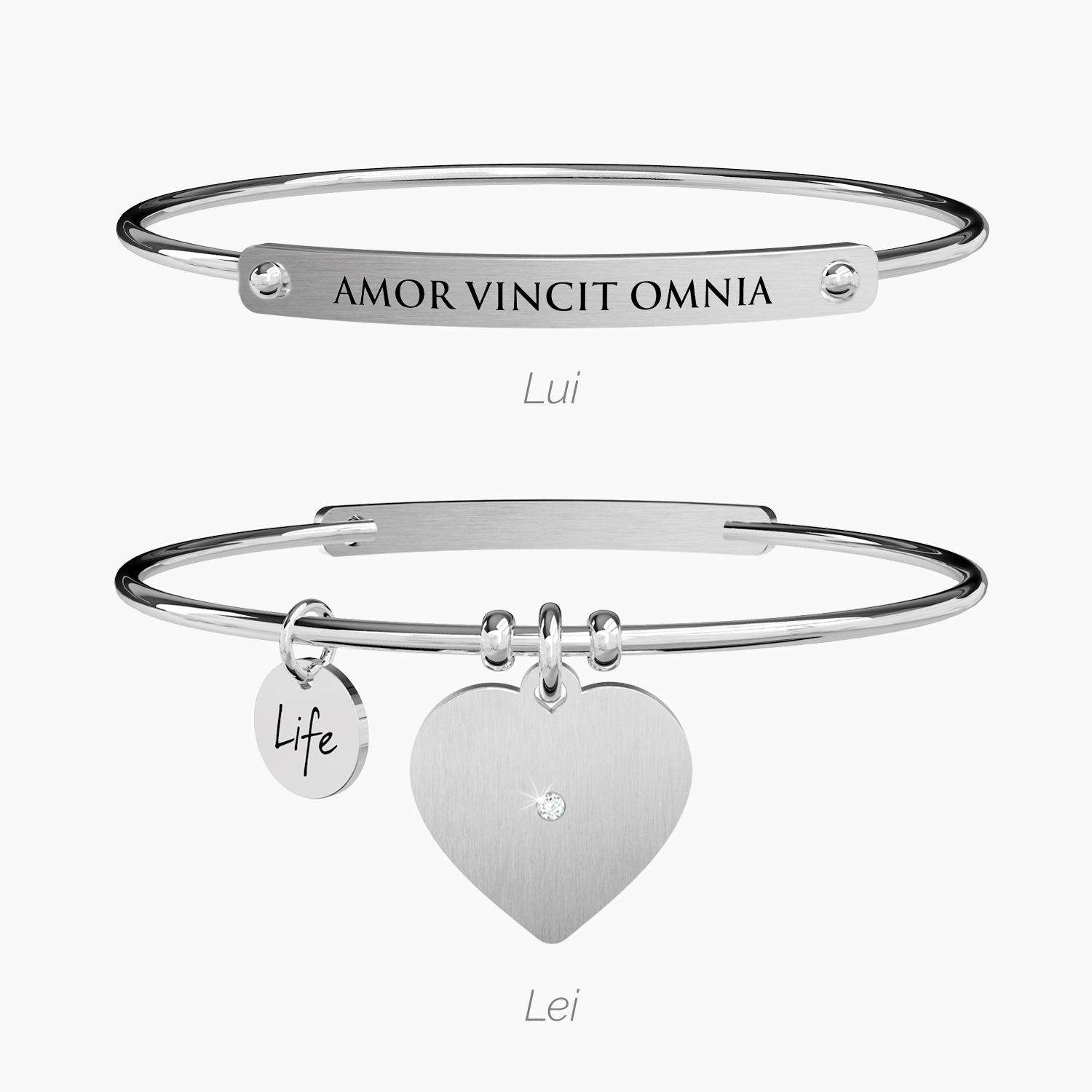 set bracciali Kidult lui e lei Amor vincit omnia 731053