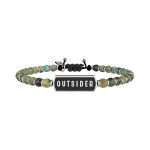 bracciale Kidult Outsider 731403, Kidult uomo, modello in acciaio e turchese regolabile in misura
