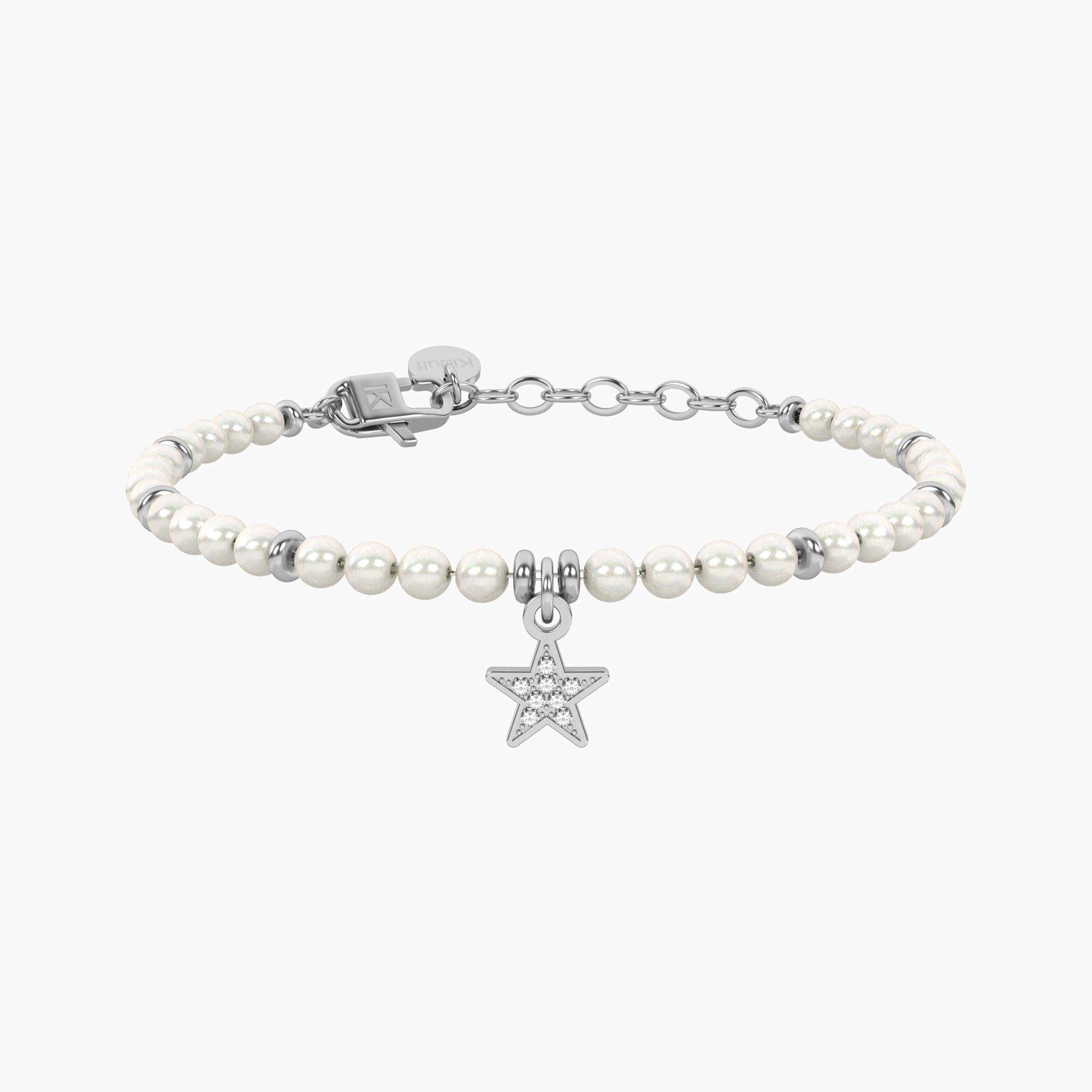 bracciale Kidult style perle e stella 732335, in acciaio anallergico