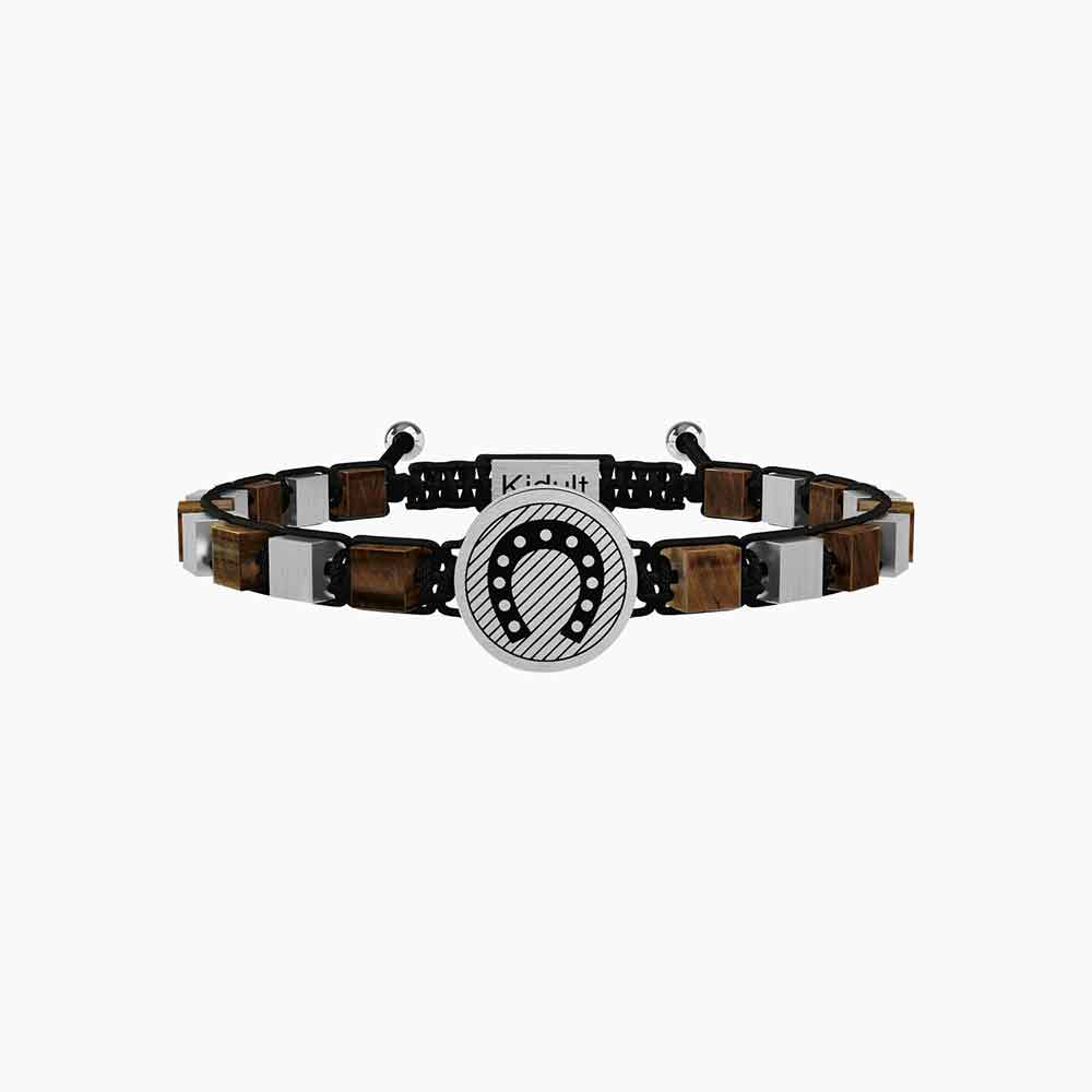 bracciale Kidult Ferro di cavallo 731912, Kidult uomo, modello in acciaio e pietre regolabile in misura