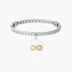 bracciale Kidult Infinito Love Life 731965, modello a catena regolabile confort fit