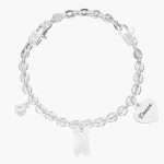 bracciale Kidult Ballerina 732284, modello a catena regolabile in misura, in acciaio e zirconi