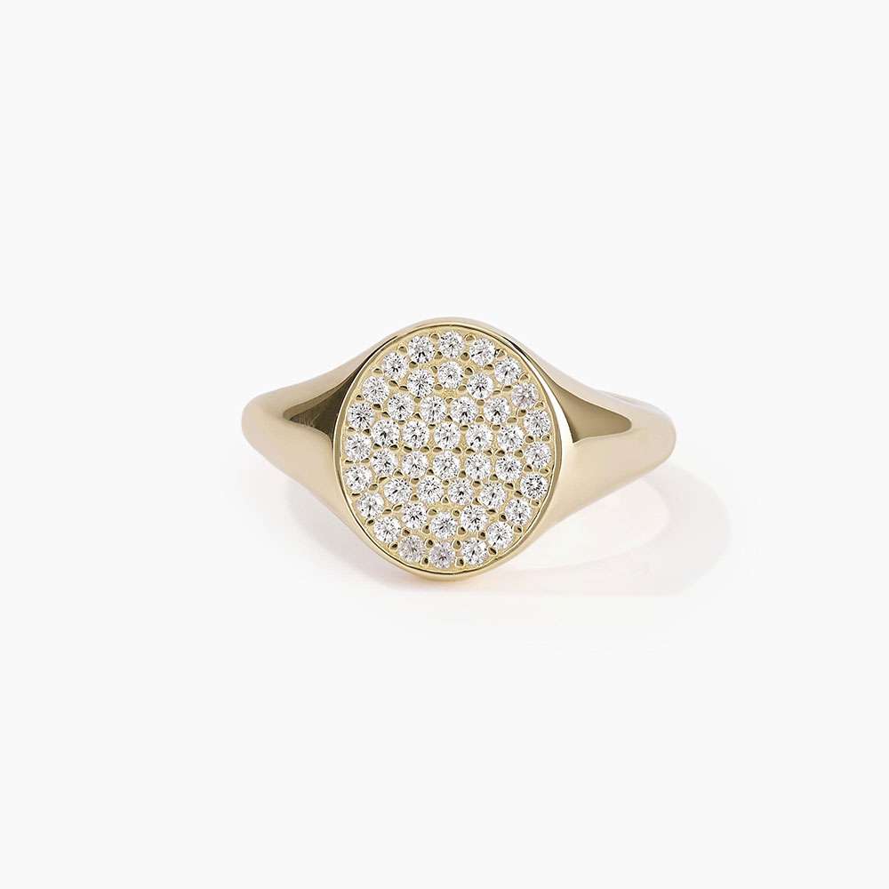 anello Chevalier dorato Mabina 523204