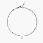 cavigliera Mabina punto luce 533571, in argento e zircone pendente