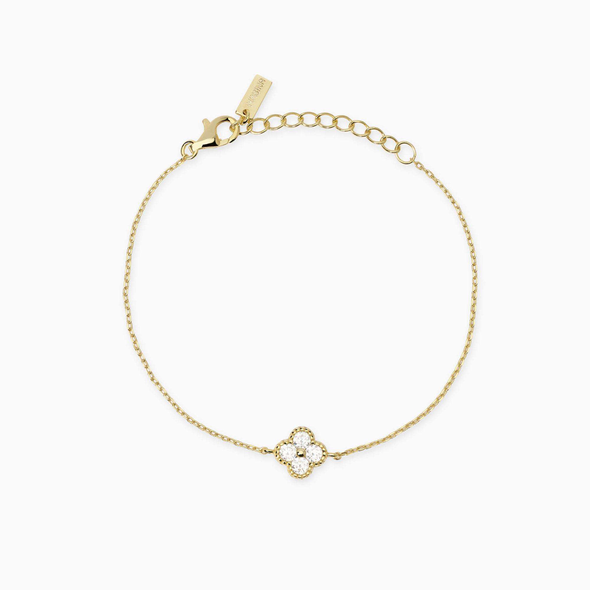 bracciale Mabina Jasmine dorato 534060, in argento dorato e zirconi