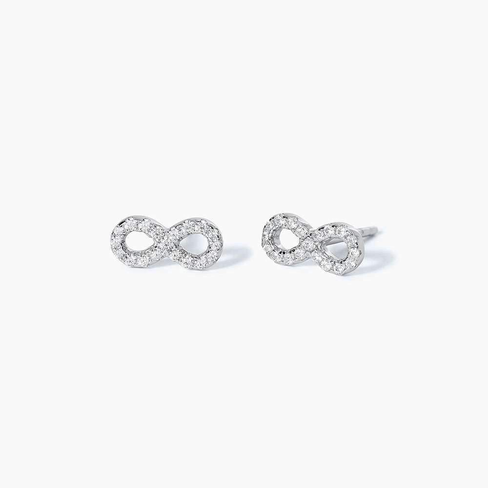 orecchini Mabina infinito in argento e zirconi 563105