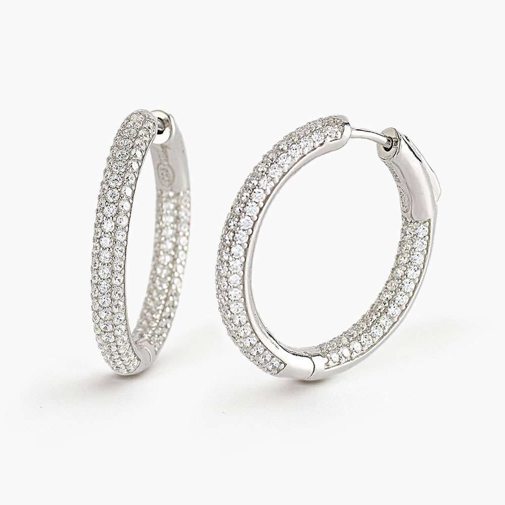 cerchi Mabina 563470 in argento e pavé di zirconi