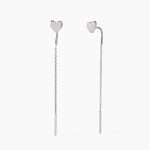 orecchini catenella cuore di Mabina 563826, pendenti in argento