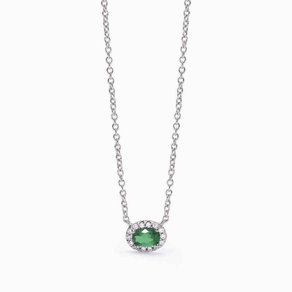 collana Mabina smeraldo ovale 553598, collezione Cool or rétro