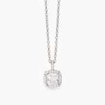 collana Mabina 553785, girocollo in argento, con zircone quadrato e contorno