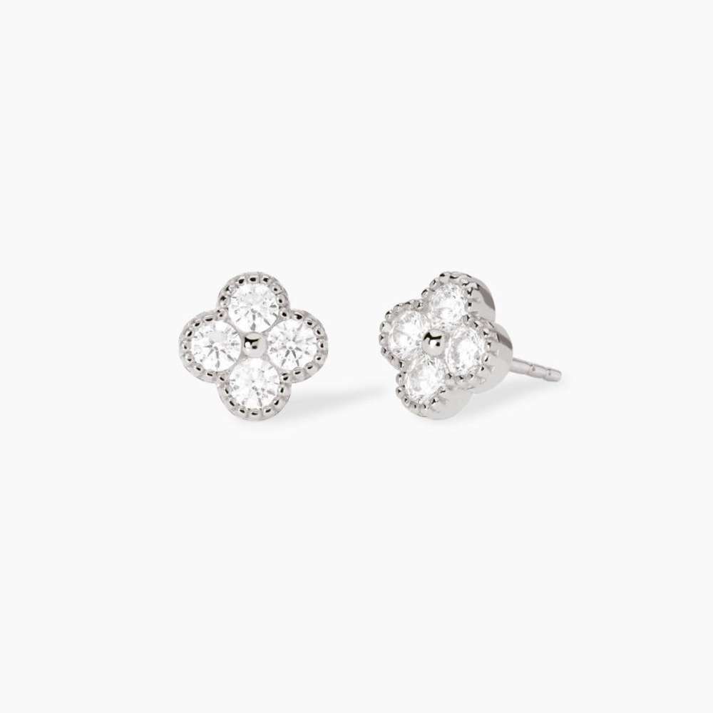 orecchini Mabina Jasmine 563870, a lobo in argento e zirconi