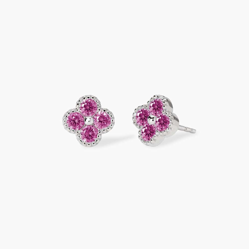 orecchini Mabina Jasmine fucsia 563874, a lobo in argento e zirconi