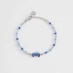 bracciale Mabina Junior Automobilina 533484, in argento e smalti colorati, regolabile in misura