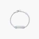bracciale Mabina Junior Angioletto 533600, in argento e smalti colorati con piastrina, regolabile in misura