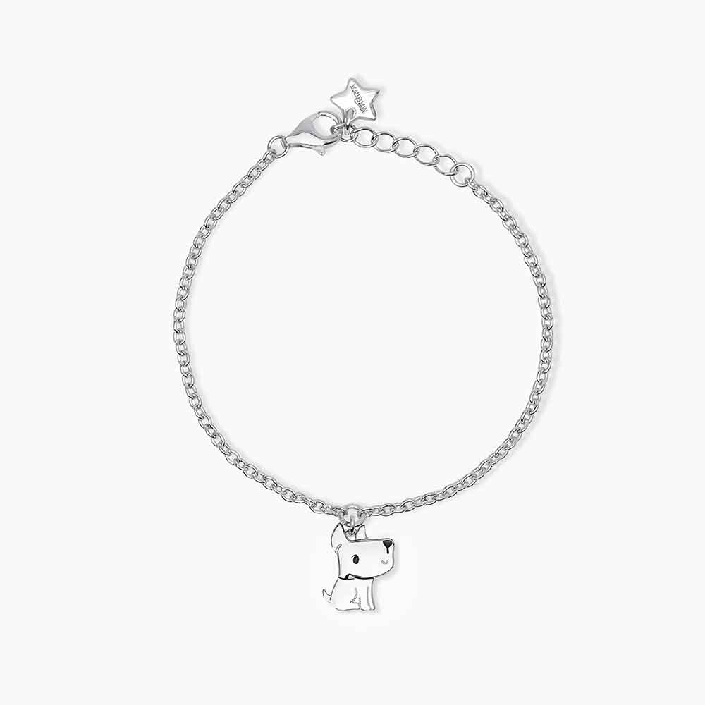 bracciale Mabina Junior Cane 533673, in argento, da bambina, regolabile in misura