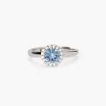 anello Mabina acquamarina tonda 523417, collezione Revival