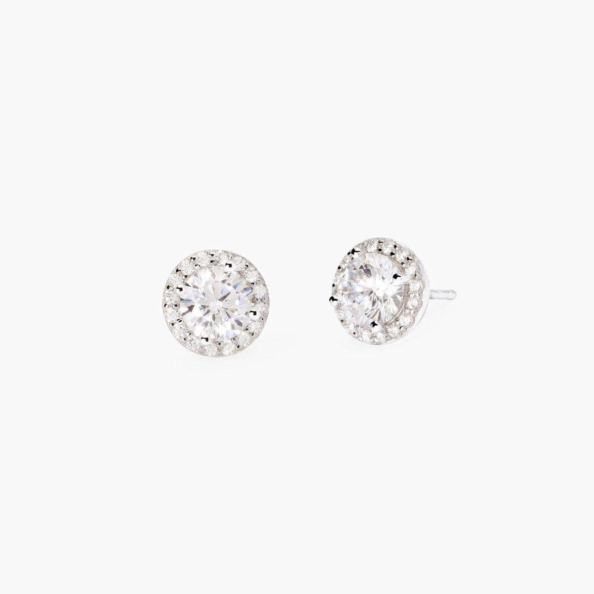 orecchini Mabina revival 563790, a lobo in argento e zirconi