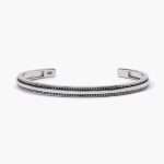 bracciale Mabina Uomo rigido 533625, in argento rodiato, misura unica