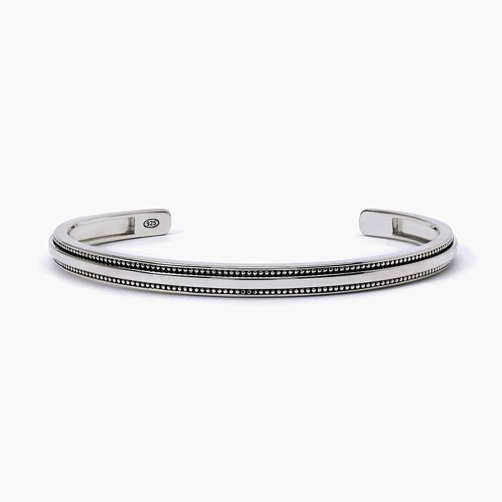 bracciale Mabina Uomo rigido 533625, in argento rodiato, misura unica