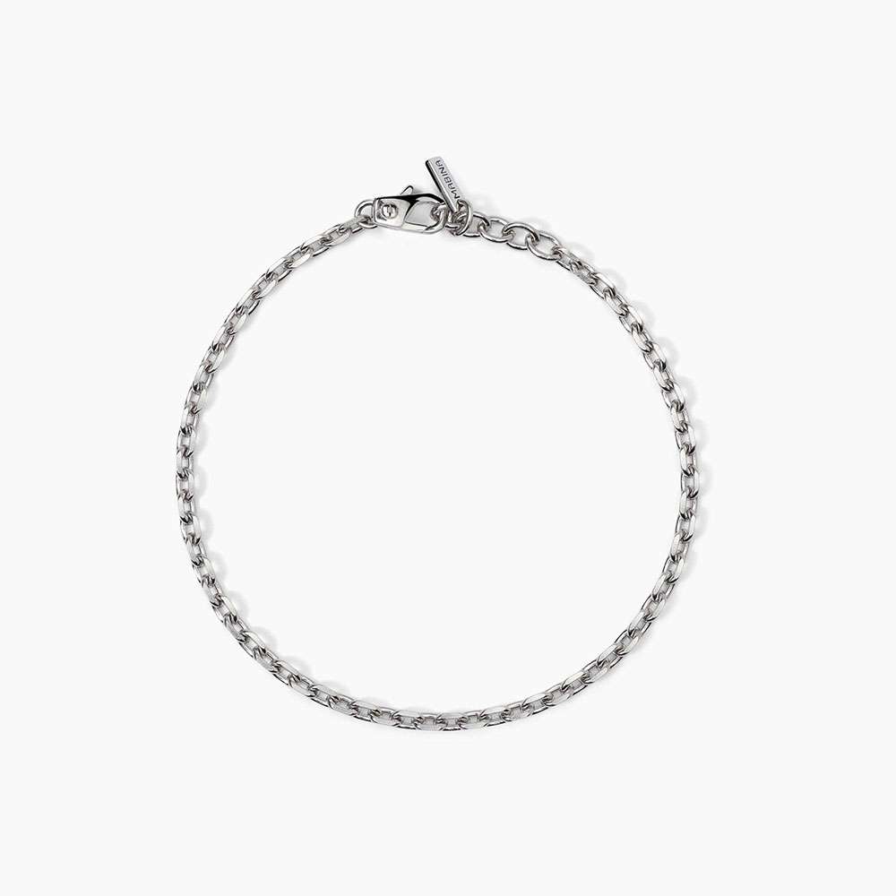 bracciale Mabina Uomo Forzatina 533815, in argento rodiato, lunghezza regolabile