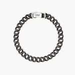 bracciale Mabina Uomo grumette bruciata 533986, in argento brunito