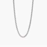 collana Mabina Uomo Spiga 553631, in argento rodiato, lunghezza regolabile