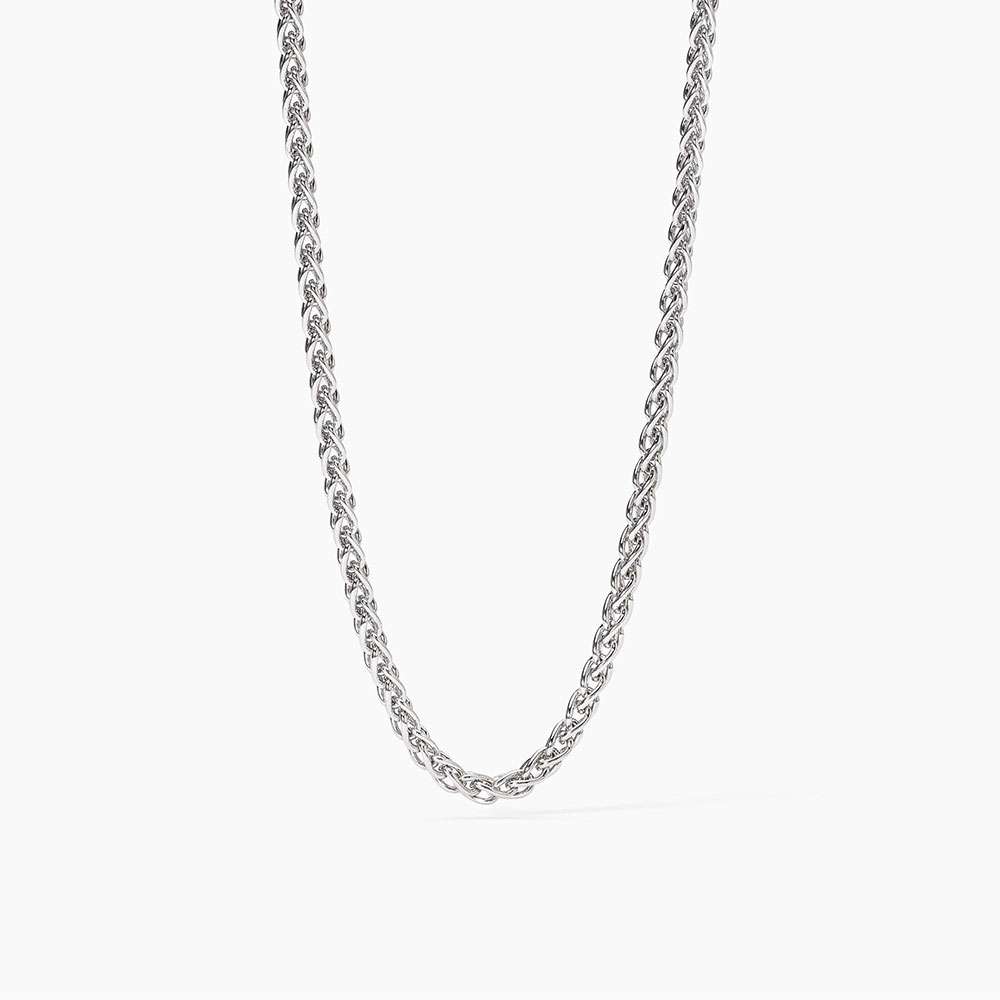 collana Mabina Uomo Spiga 553631, in argento rodiato, lunghezza regolabile