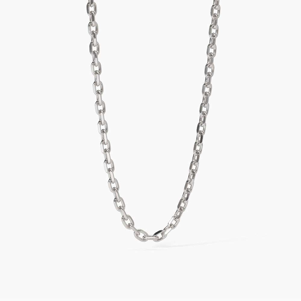 collana Mabina Uomo Forzatina 553633, in argento rodiato, lunghezza regolabile