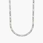 collana Mabina Uomo Millenium 553677, in argento rodiato, lunghezza regolabile