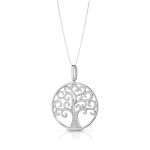 collana Mediterraneo Albero della Vita A10AZBC03, in argento e zirconi, regolabile