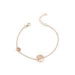 bracciale Albero della Vita rosato A21RZBB01, in argento e zirconi, regolabile