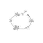 bracciale Mediterraneo Butterfly F11AZAB01, in argento e zirconi, regolabile