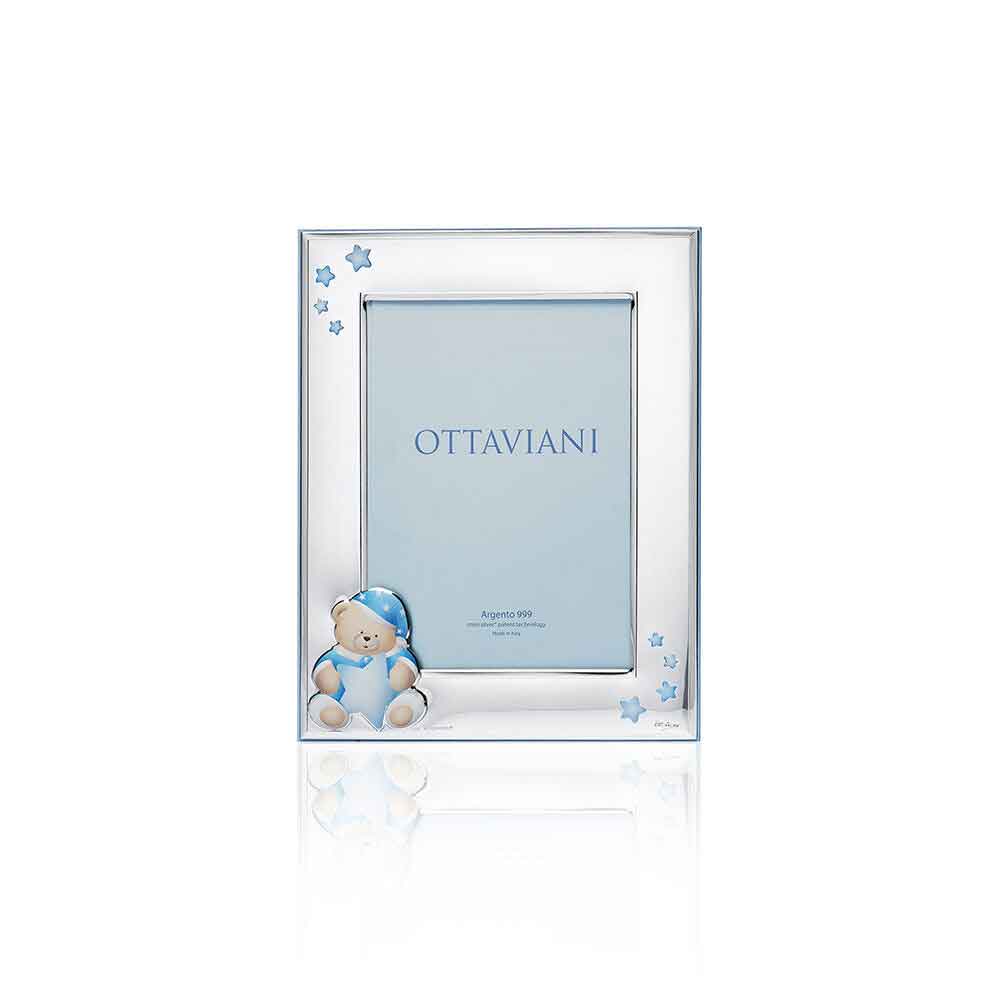 cornice Ottaviani orsetto azzurro 7004BC, misura 9x13cm