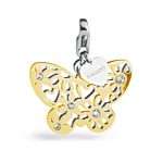 charm happy farfalla dorata S'agapo sha159