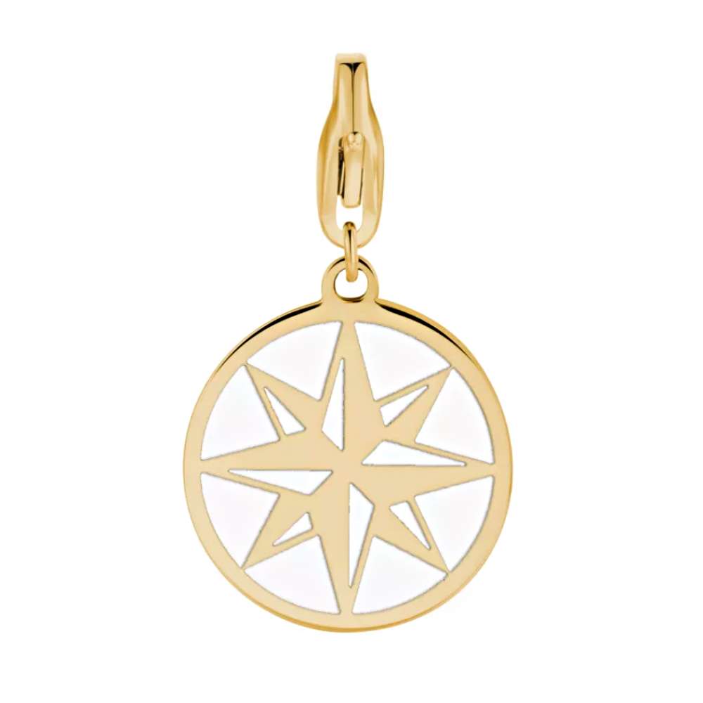 charm happy rosa dei venti dorato S'agapo sha308