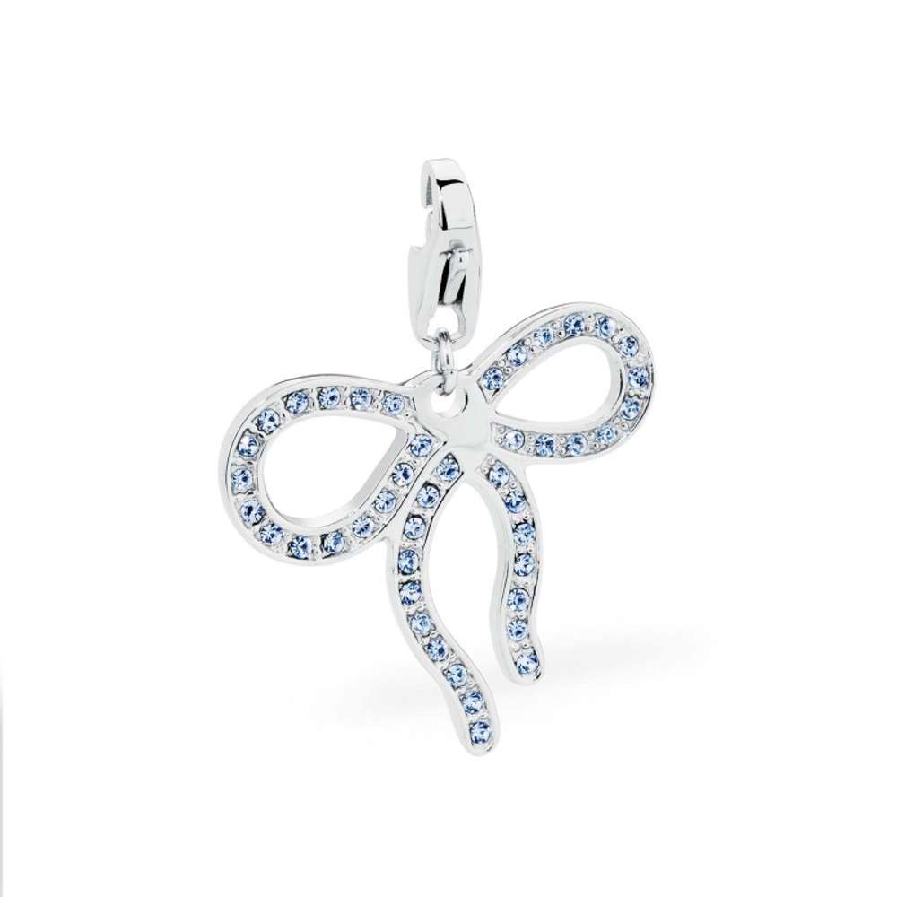 charm happy fiocco azzurro S'agapo sha84