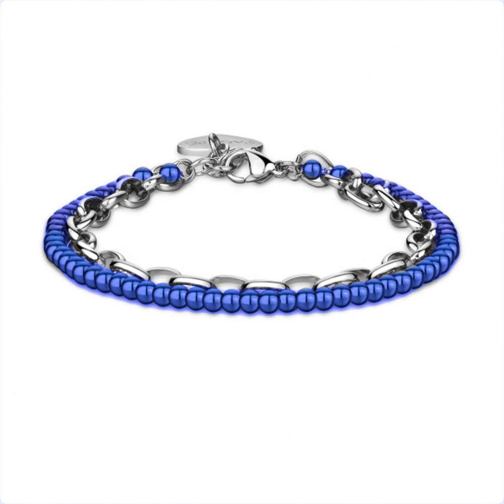 bracciale s'agapo happy palline blu shac22