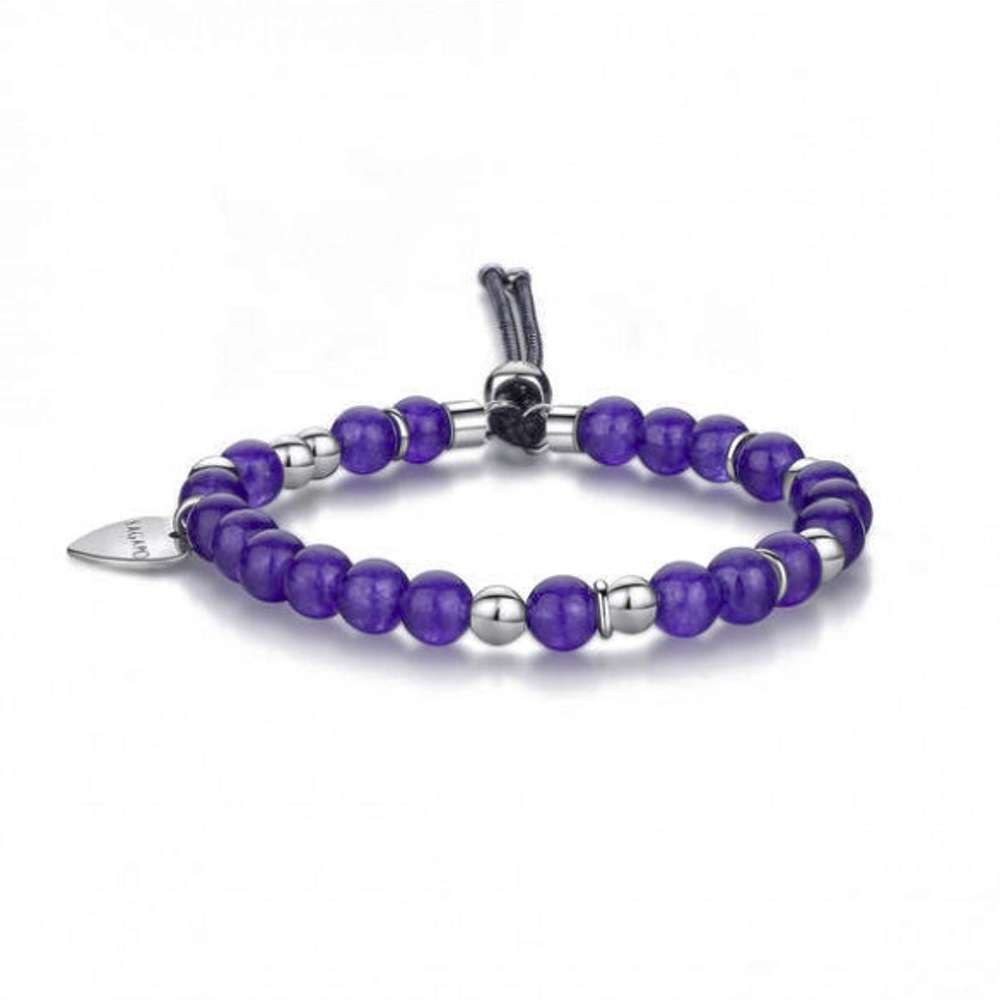 bracciale s'agapo happy palline viola shai08