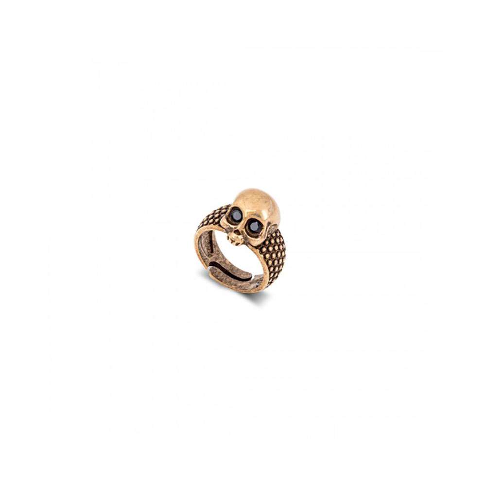 anello Skullshit teschio bronzato