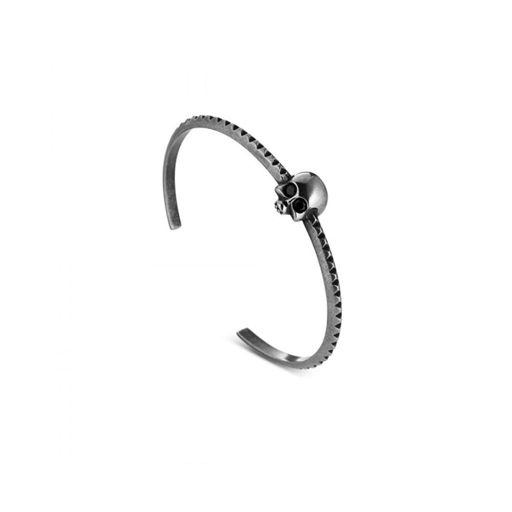 bracciale Skullshit teschio rigido brunito
