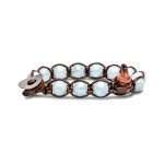 bracciale Tamashii Acquamarina BHS900-255, in Acquamarina e cordino marrone, unisex