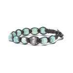 bracciale Tamashii smeraldo BPS100-EM, edizione limitata precious and limited in smeraldo, argento e cordino nero, unisex